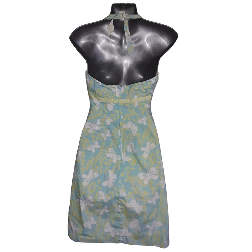 Lilly Pulitzer Sz 2 AIR SHOW Butterfly Print Halter Dress - Picture 4 of 6
